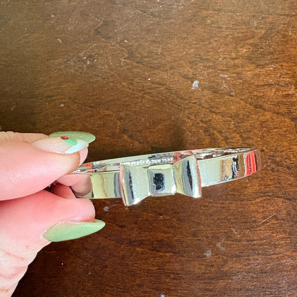 Kate Spade Silver Bow Bracelet